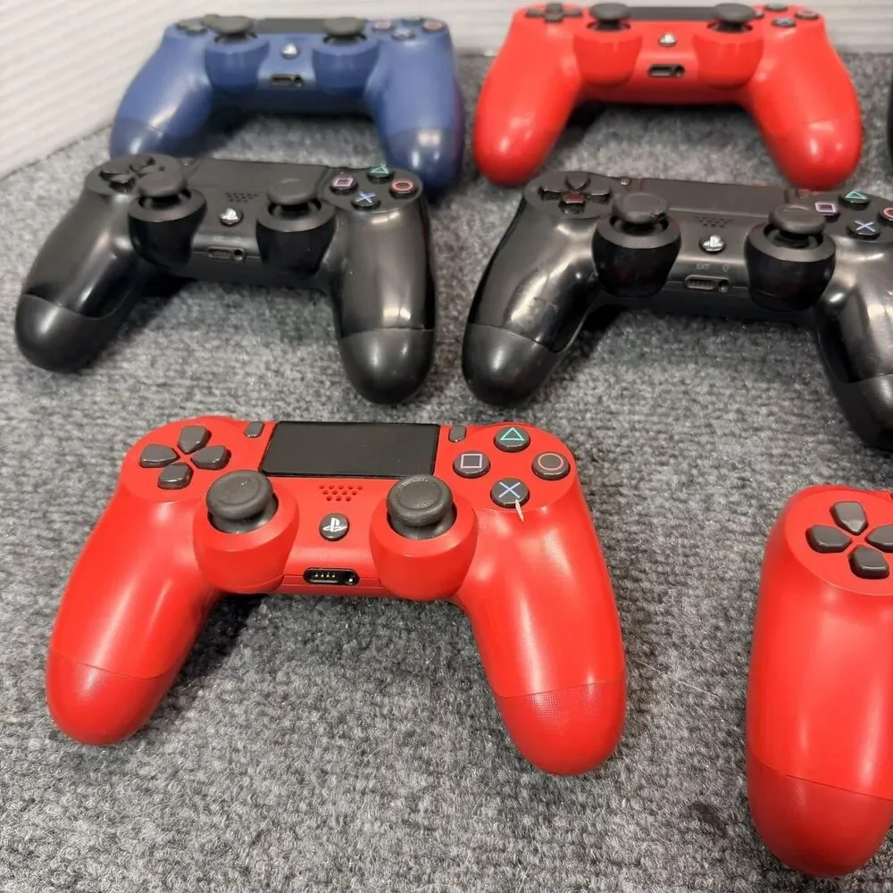 Sony PS4 DualShock 4 Wireless Controllers Lot Of 8 Red Blue Black OEM Bluetooth
